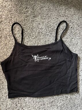 Gymshark Black Crop Tank